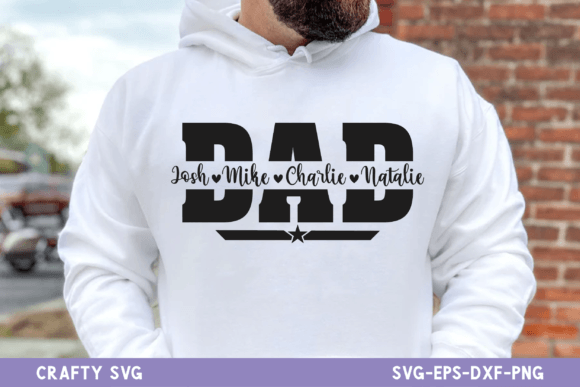 Download Dad Split Name Frame SVG, Father's Day - Premium Resources