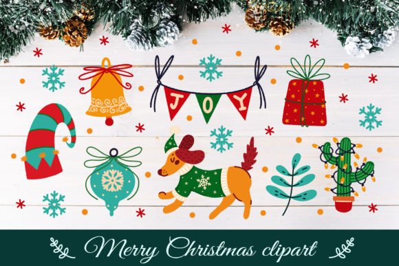 Download Merry Christmas SVG Clipart - Art Collection