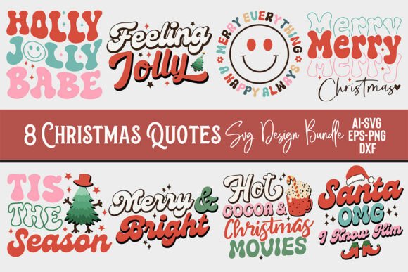 Download Christmas Quotes SVG Design Bundle - Christmas quotes svg Collection