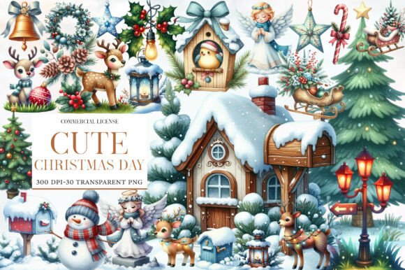 Download Cute Christmas Day Clipart - Art Collection