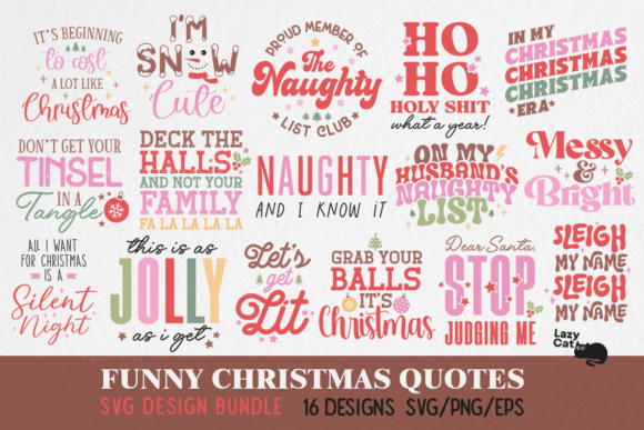 Download Funny Christmas Quotes SVG Bundle - Christmas quotes svg Collection
