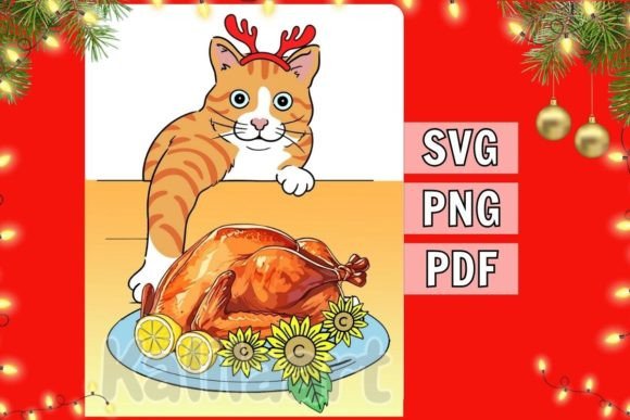 Download Christmas Cat SVG Clipart - Art Collection