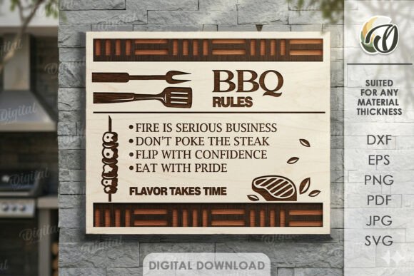 Download 3D Grill Wall Art Laser Cut - Art Collection