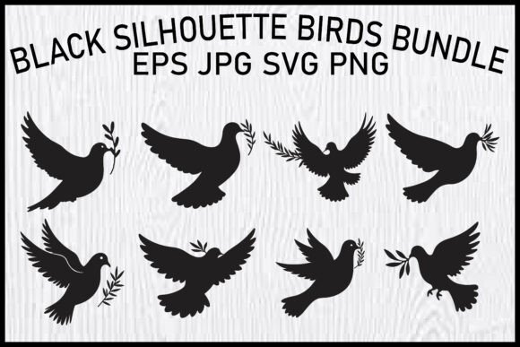 Download Dove Silhouette Clipart Bundle - Art Collection