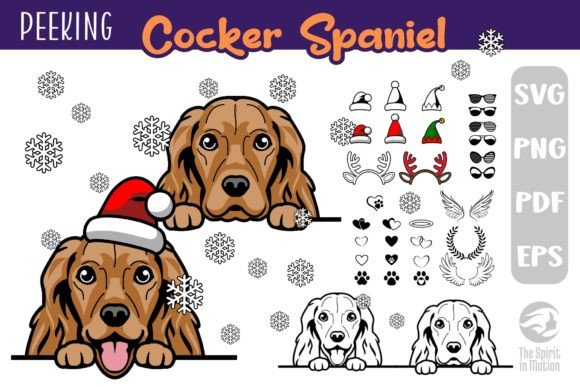 Download Cocker Spaniel SVG, Clipart &amp; Cutfiles - Art Collection