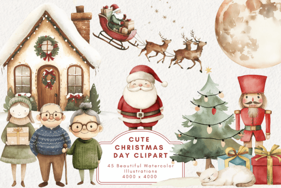 Download Cute Christmas Day Clipart - Art Collection