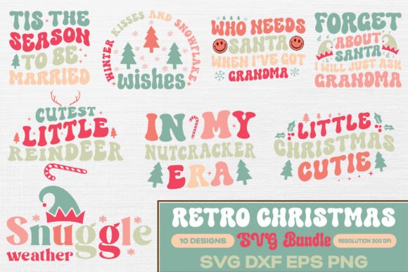 Download Retro Christmas Quotes SVG Bundle - Christmas quotes svg Collection