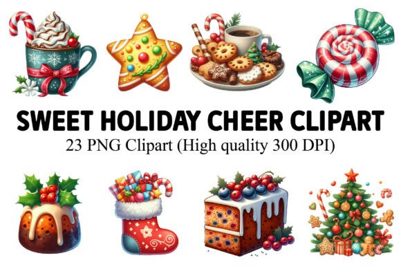 Download Sweet Holiday Cheer Clipart - Art Collection