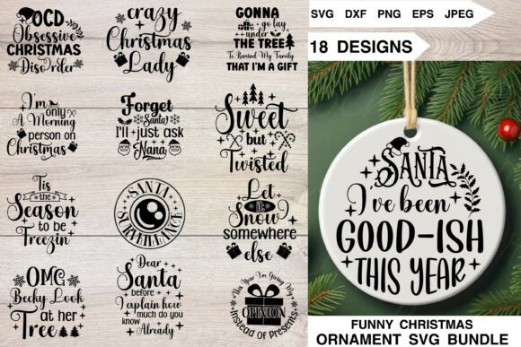 Download Funny Christmas Ornament SVG Bundle - Funny christmas ornament svg Collection