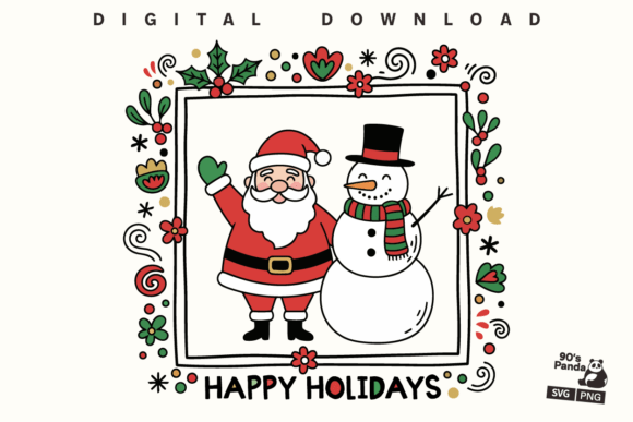 Download Hand-Drawn Cartoon Christmas Svg - Art Collection