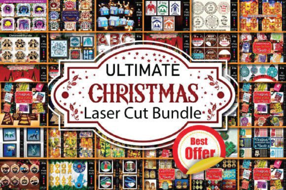 Download Ultimate Christmas Laser Cut Bundle - Christmas laser cut Collection
