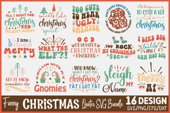 Download Funny Christmas Quotes SVG Bundle - Christmas quotes svg Collection