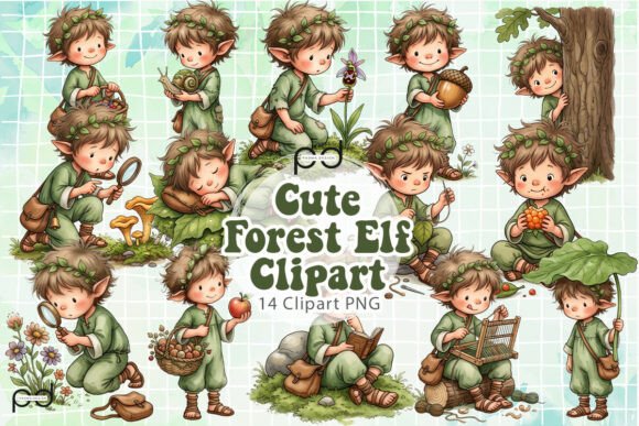 Download Cute Forest Elf Clipart Graphics - Art Collection