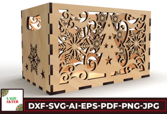 Download Christmas Laser Cut Storage Box Svg 05 - Christmas laser cut Collection